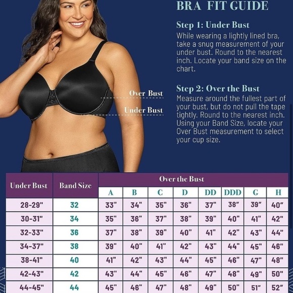 Vanity Fair Beauty Back Full Figure Back-Smoothing Underwire Bra 76380 White 38G - Picture 7 of 7